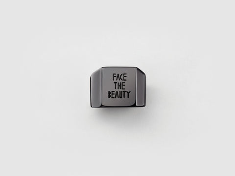 Face the Beauty Black Gold Ring