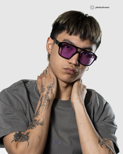 Doppioponte Black - Purple Photochromic