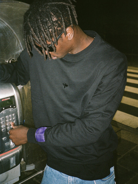 Black on Black Crewneck