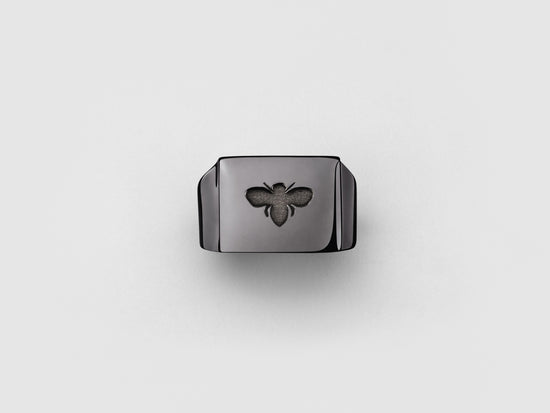 Black Gold Logo Ring