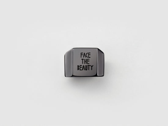 Face the Beauty Black Gold Ring