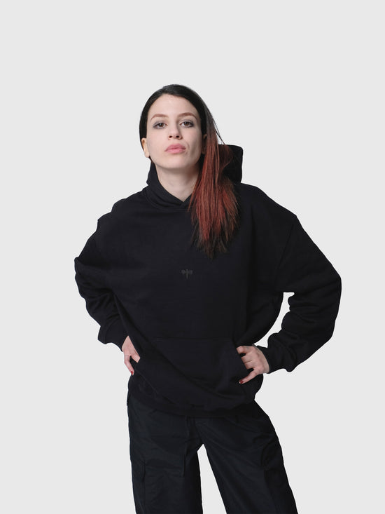 Black on Black Hoodie